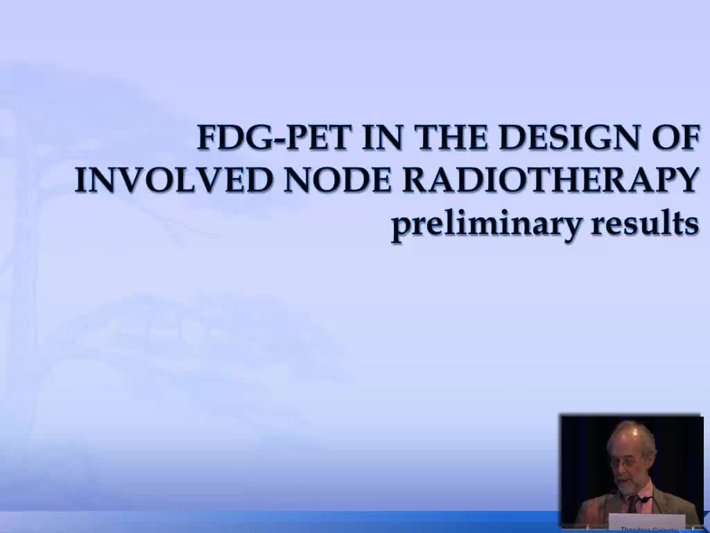 Contribution of PET/CT in the Design of the Involved Node Radiotherapy (INRT) Concept for Patients with Localized Hodgkin Lymphoma: Preliminary Results on 117 Patients entered in the H10 Trial
