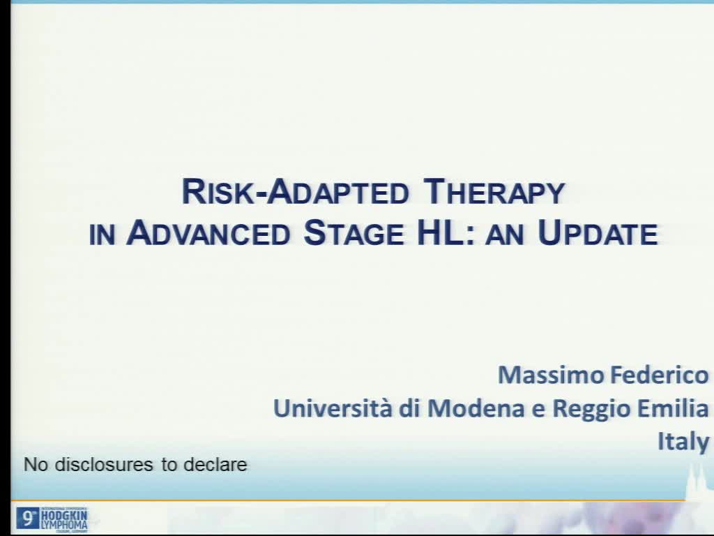 Risk-adapted therapy in advanced stage Hodgkin Lymphoma: An Update