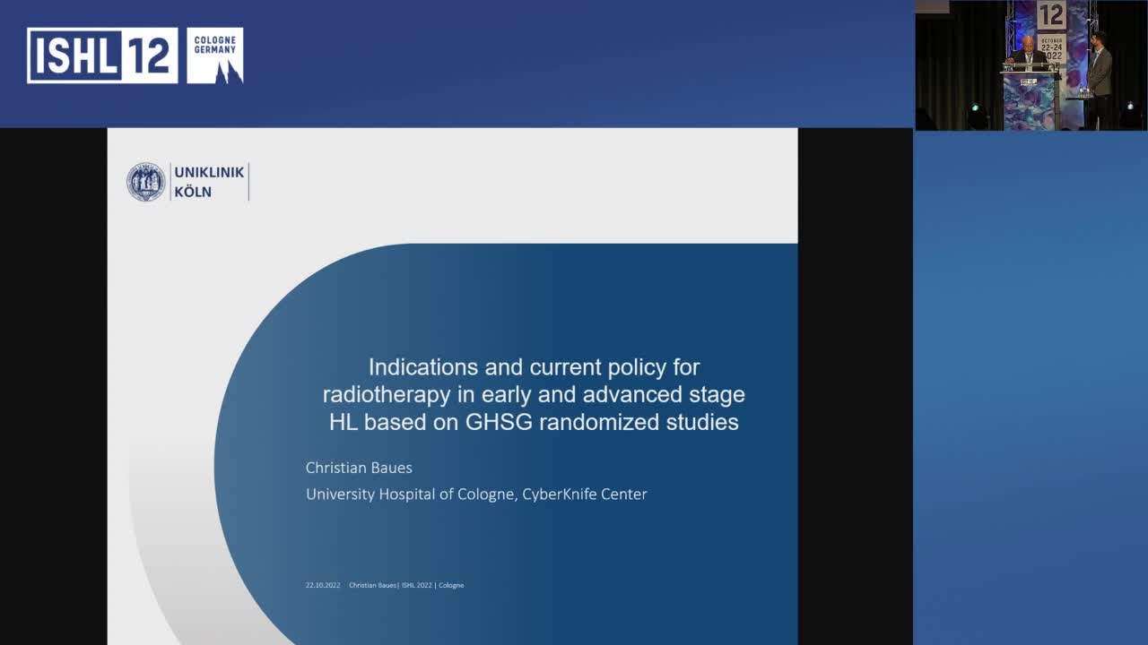 Indications and current policy for radiotherapy in early and advanced stage HL based on GHSG randomized studies