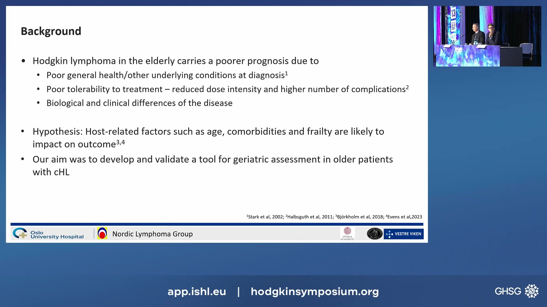 A simplified frailty score predicts outcome in older patients with classical Hodgkin lymphoma treated with curative intent