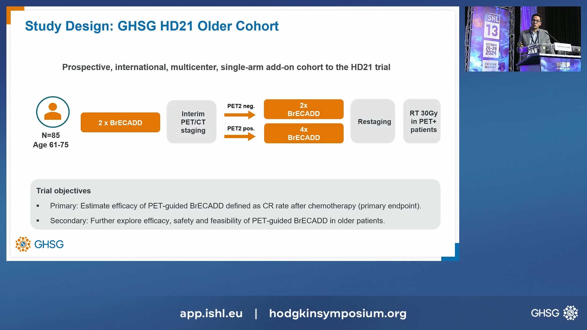 Feasibility and Efficacy of PET-guided BrECADD in Older Patients with Advanced-Stage classical Hodgkin Lymphoma: The Older Cohort of the International GHSG HD21 Trial