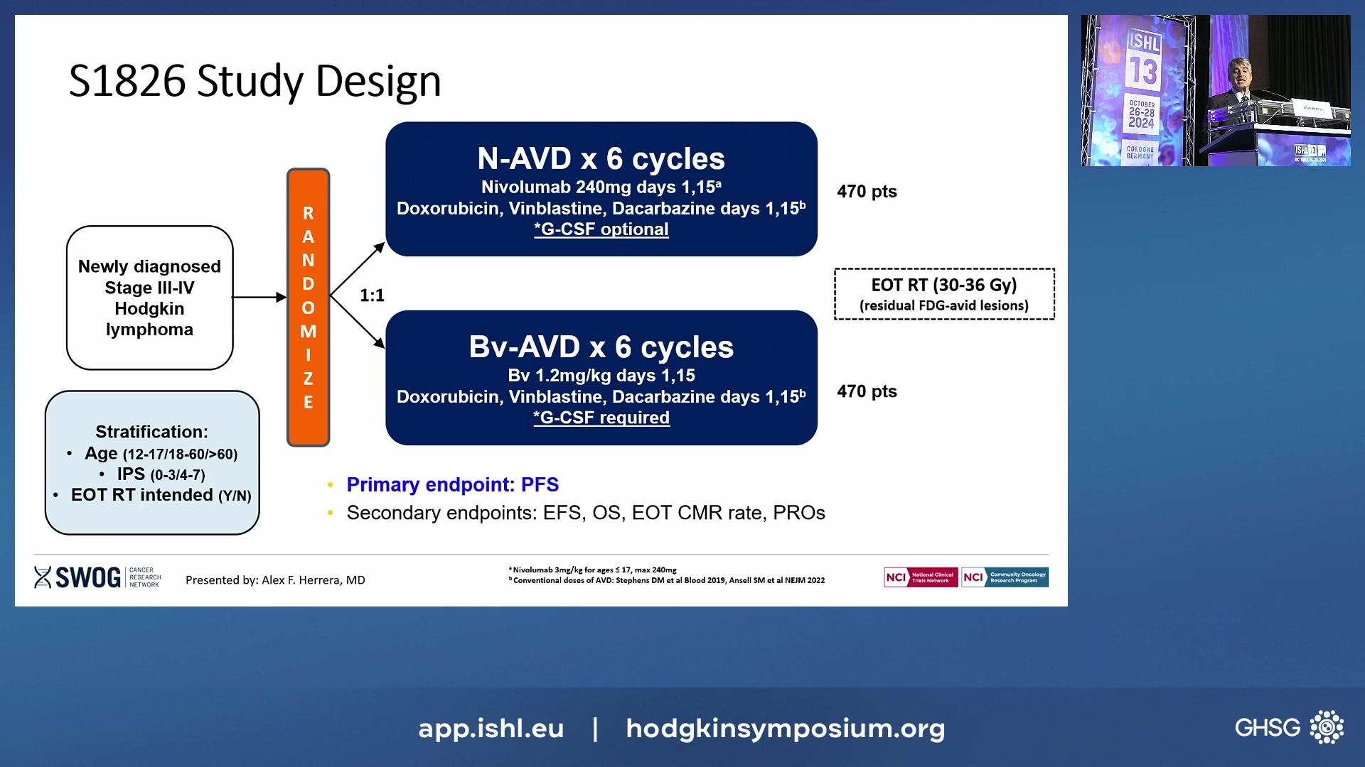 2-Year Follow-up of the S1826 Study Confirms Improved Progression-Free Survival with Nivolumab-AVD Compared to Brentuximab Vedotin-AVD in Advanced Stage Classic Hodgkin Lymphoma