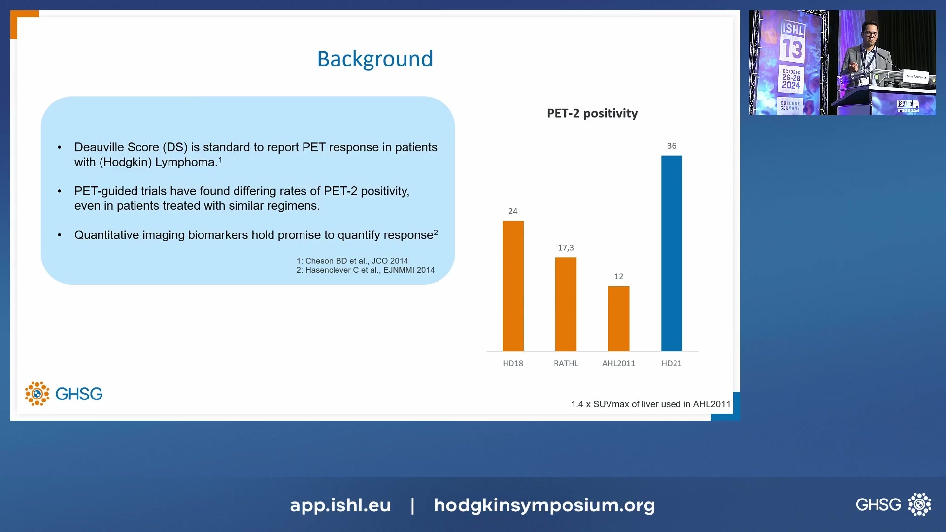 Metabolic tumor volume after two cycles of chemotherapy in patients treated for advanced-stage Hodgkin Lymphoma: analysis of the German Hodgkin Study Group phase III HD18 and HD21 trials